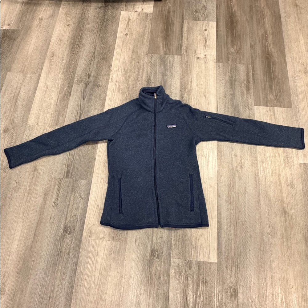 Women’s Patagonia Navy Full-Zip Fleece Jacket